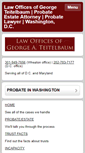 Mobile Screenshot of dcandmdwillattorney.com