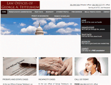Tablet Screenshot of dcandmdwillattorney.com